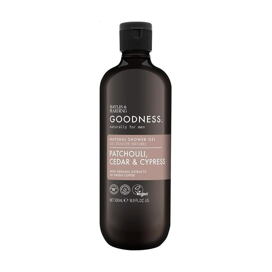 Чоловічий гель для душу Baylis &amp; Harding Goodness Natural Shower Gel, Patchouli Cedar &amp; Cypress, 500 мл