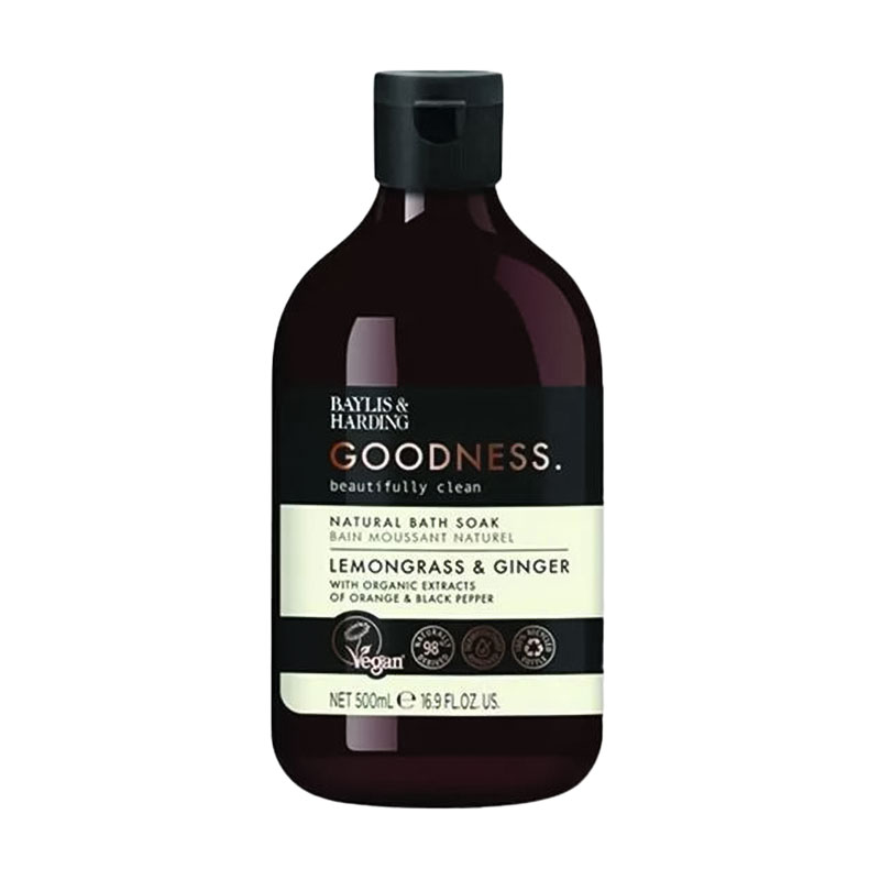 Піна для ванни Baylis &amp; Harding Goodness Natural Bath Soak, Lemongrass &amp; Ginger, 500 мл