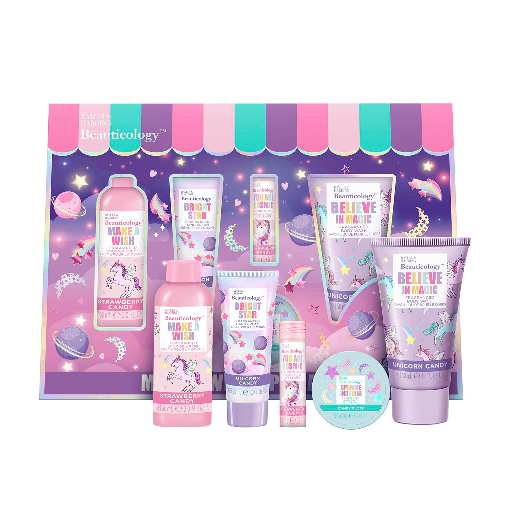 Подарунковий набір Baylis &amp; Harding Beauticology Cosmic Dreamland Beauty Gift Set, 5 продуктів