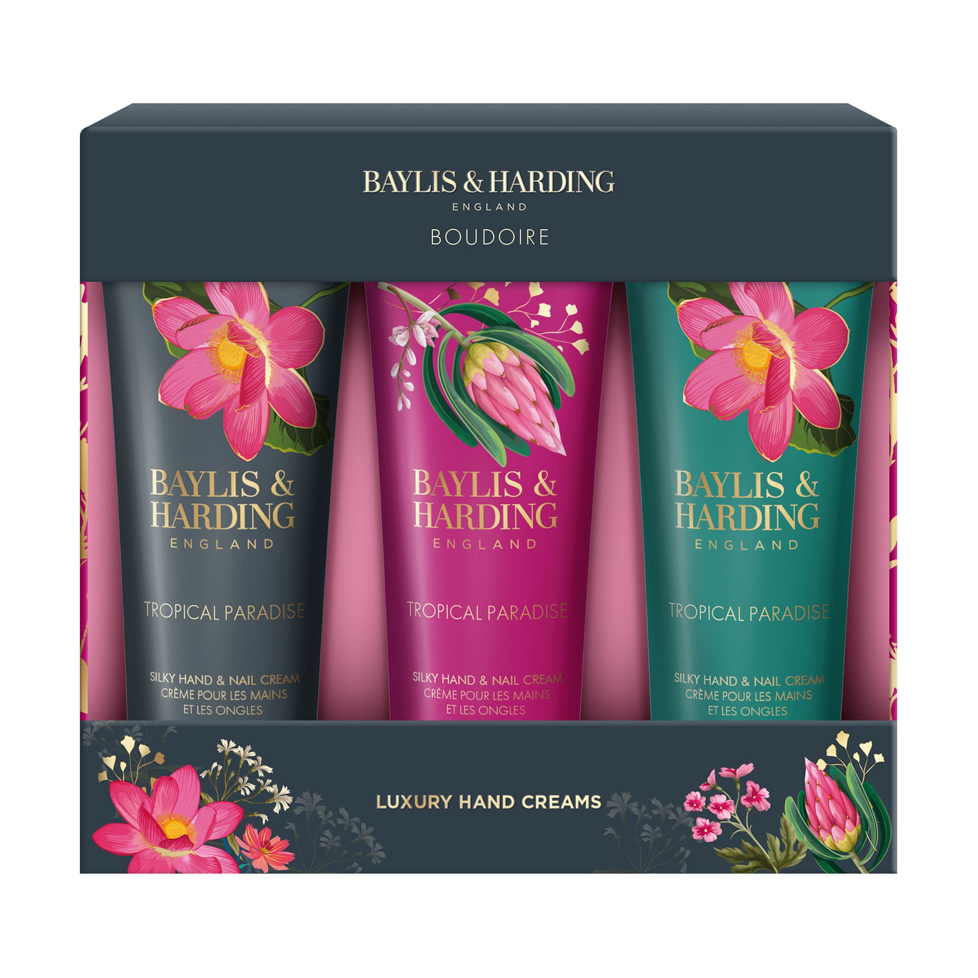 Подарунковий набір Baylis &amp; Harding Boudoire Tropical Paradise Luxury Hand Treats Gift Set (крем для рук, 3*50 мл)