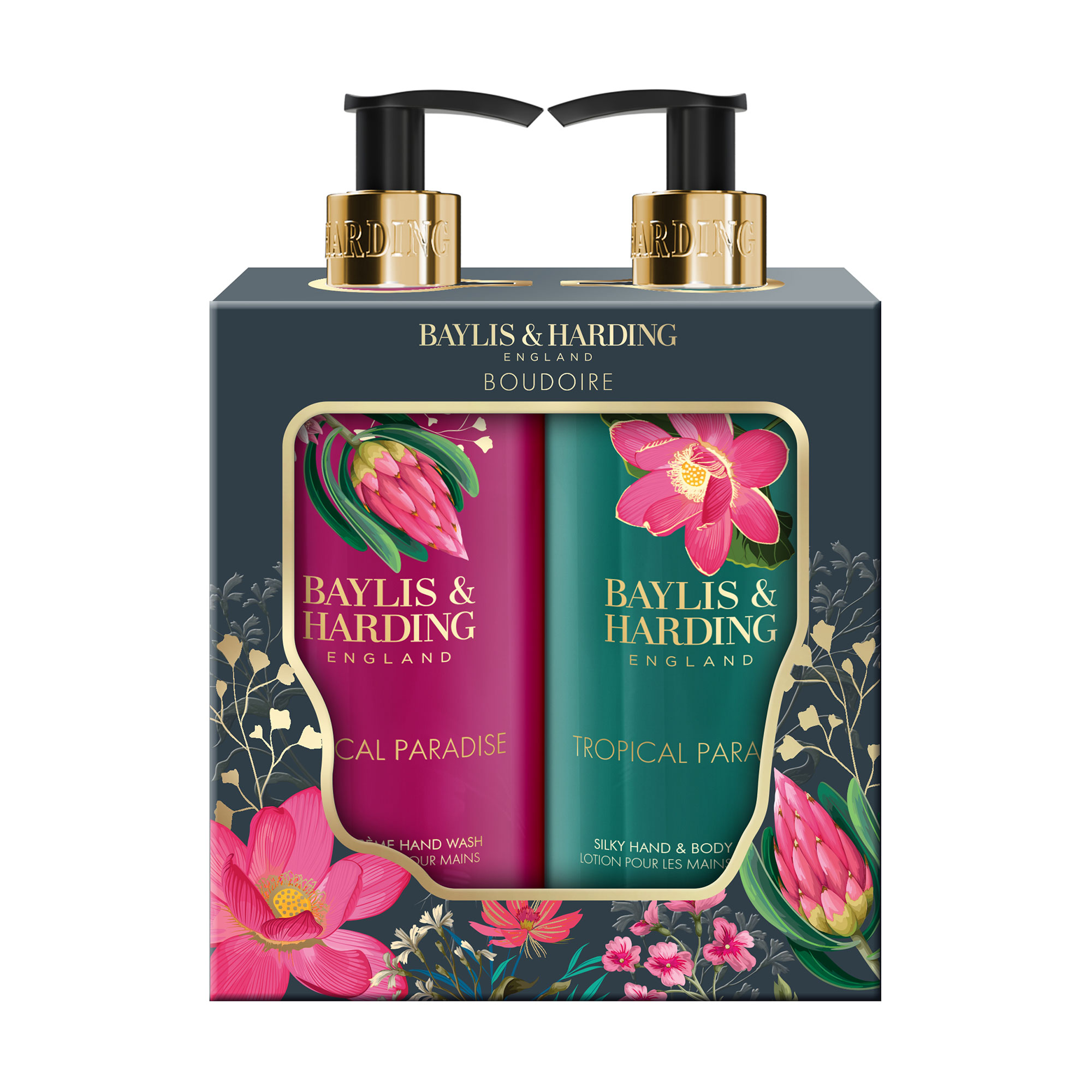 Подарунковий набір Baylis &amp; Harding Boudoire Tropical Paradise Luxury Hand Care Gift Set (мило, 300 мл + лосьйон, 300 мл)