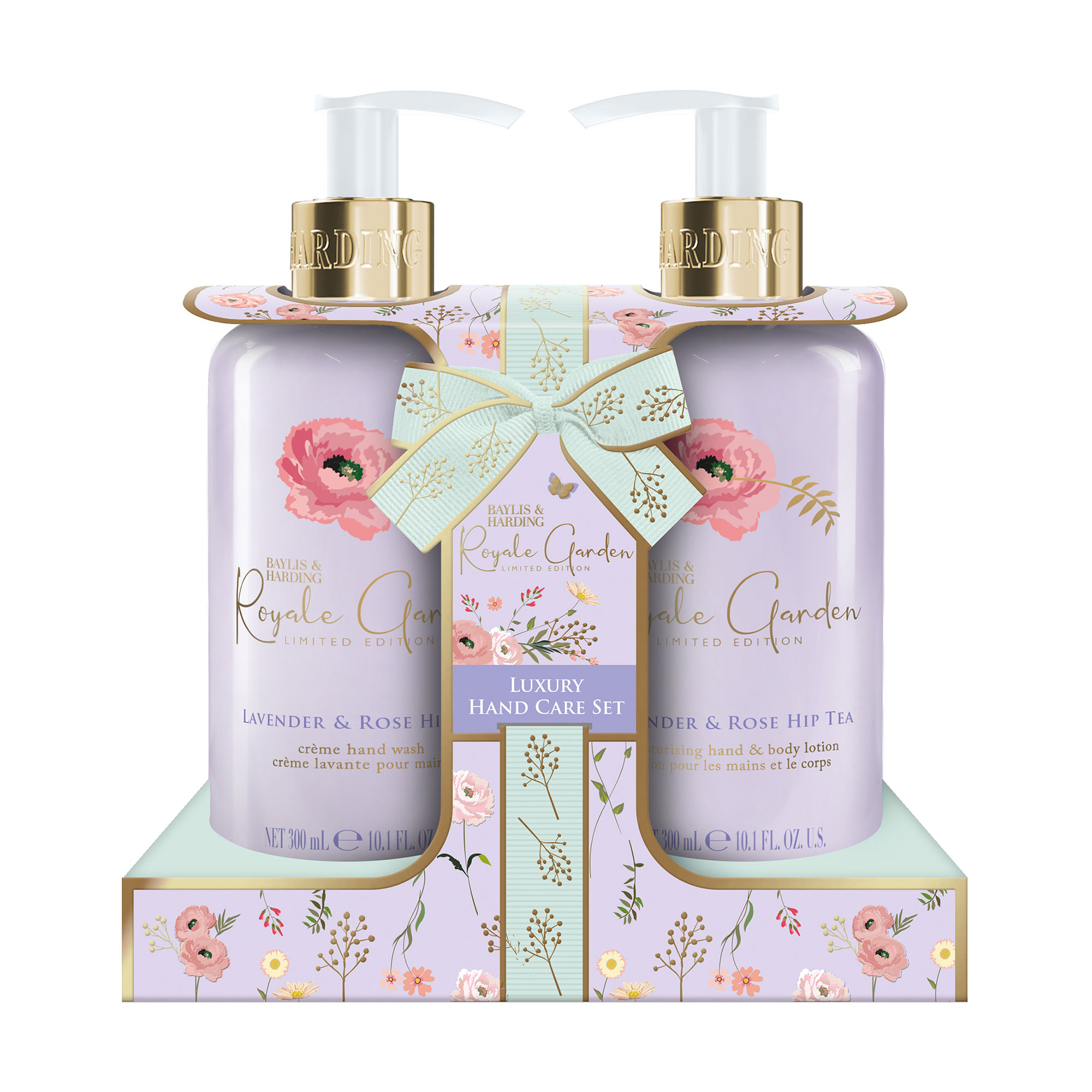 Подарунковий набір Baylis &amp; Harding Royale Garden Rose, Poppy &amp; Vanilla Luxury Hand Care Gift Set (мило, 300 мл + лосьйон, 300 мл)